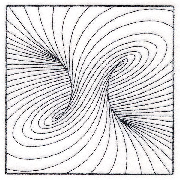 Optical Illusion Quilting Square 1