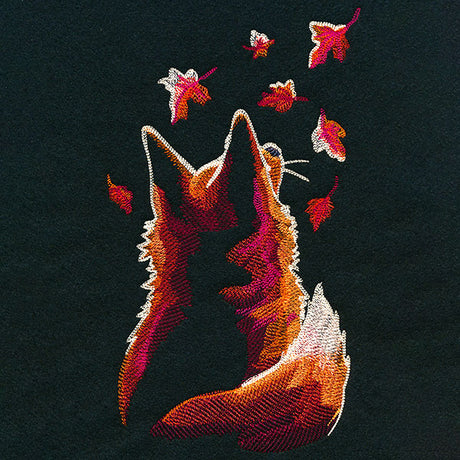 Backlit Autumn Fox
