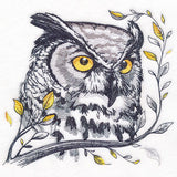 Wise Autumn Owl