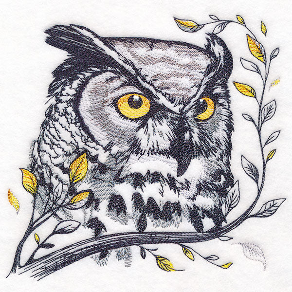 Wise Autumn Owl