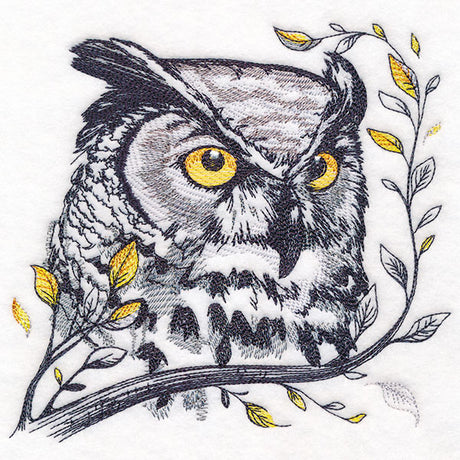 Wise Autumn Owl