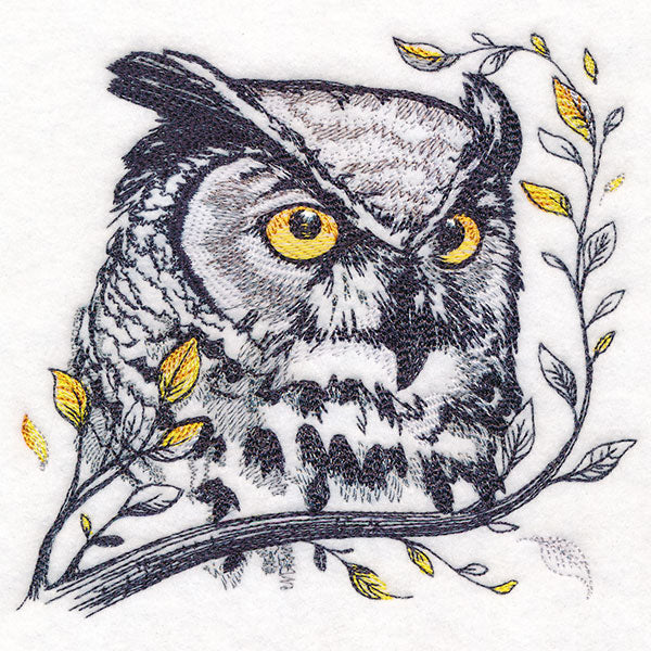 Wise Autumn Owl