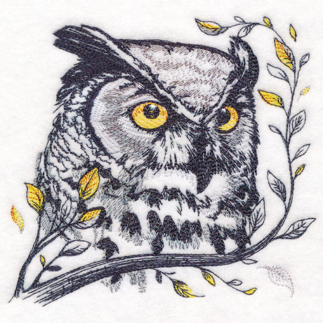 Wise Autumn Owl