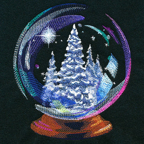 Shining Winter Forest Snow Globe