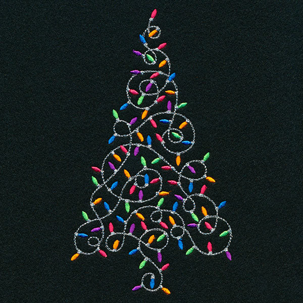 Christmas Lights All Around Tree