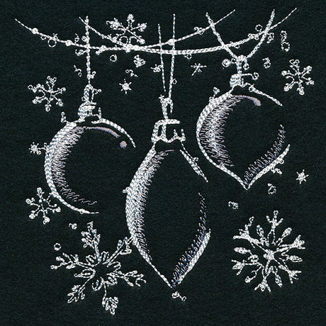 Christmas Flurries Ornaments