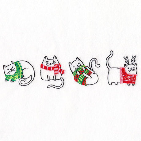 Christmas Cats in Sweaters