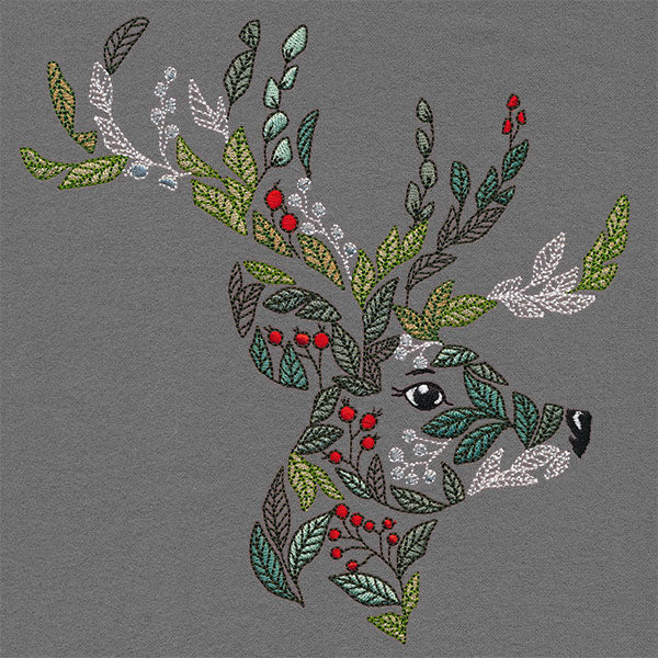 Merry Christmas Botanicals Reindeer