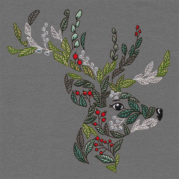 Merry Christmas Botanicals Reindeer