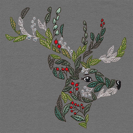 Merry Christmas Botanicals Reindeer
