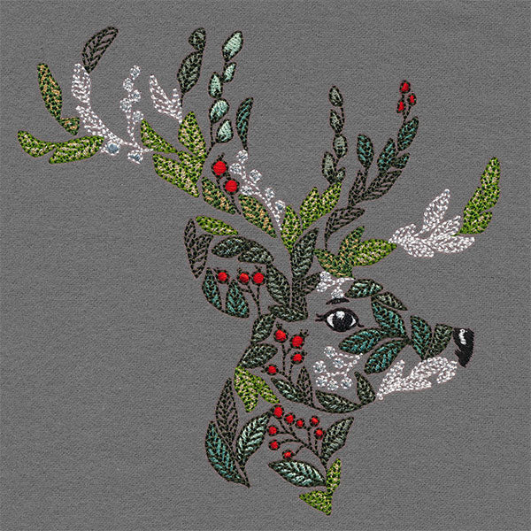 Merry Christmas Botanicals Reindeer