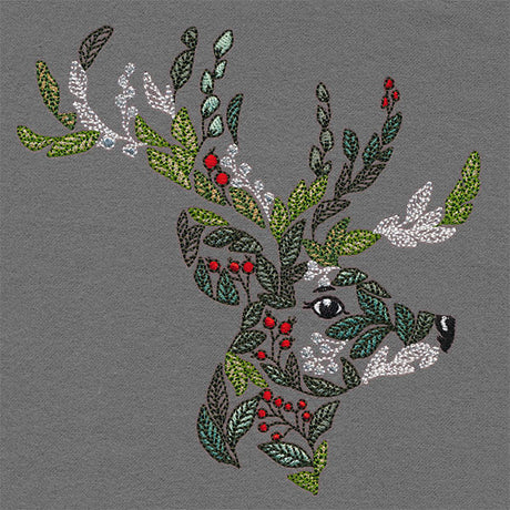 Merry Christmas Botanicals Reindeer
