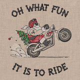 What Fun It is to Ride Motorcycle Santa