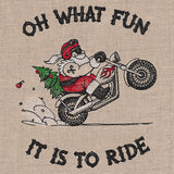 What Fun It is to Ride Motorcycle Santa