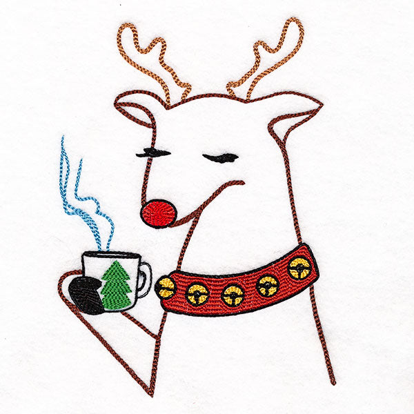 Not Before Coffee Christmas Reindeer