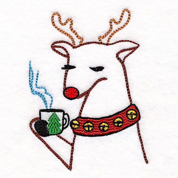 Not Before Coffee Christmas Reindeer