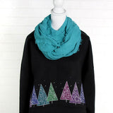 Festive Blooms Christmas Tree Border