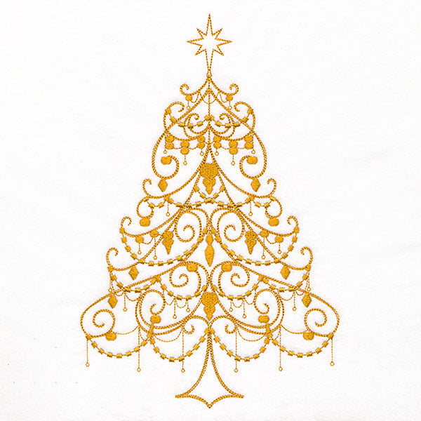 Draped in Splendor Christmas Tree