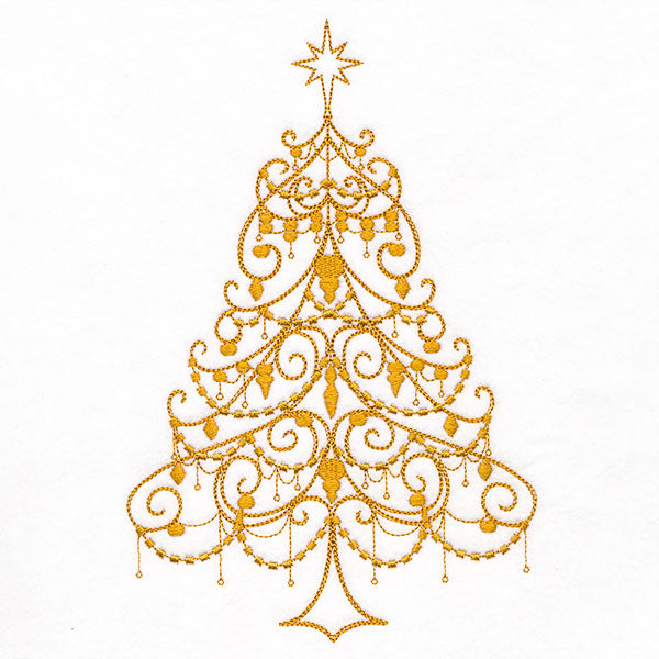 Draped in Splendor Christmas Tree
