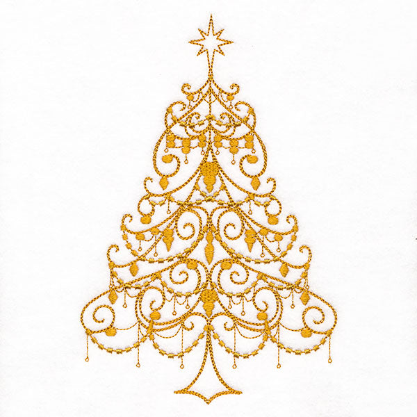 Draped in Splendor Christmas Tree