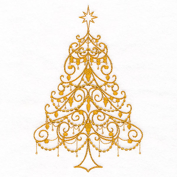 Draped in Splendor Christmas Tree