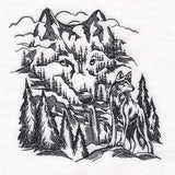 Hidden Wolf Mountain Scene