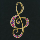 Bejeweled Treble Clef