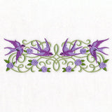 Sparrows in Flight Ironwork Border