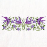 Sparrows in Flight Ironwork Border