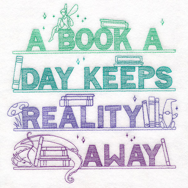 Book a Day Keeps Reality Away Bookshelf