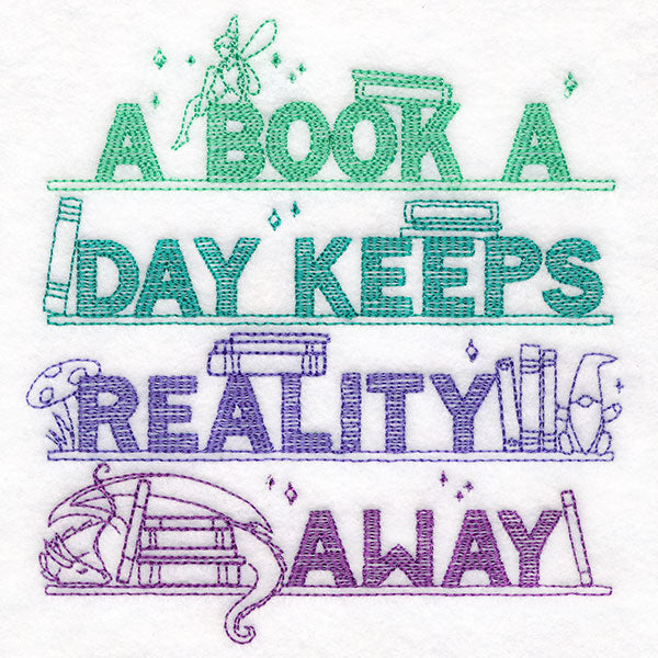 Book a Day Keeps Reality Away Bookshelf