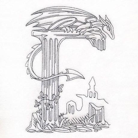 Read & Explore - Letter E Dragon Scene