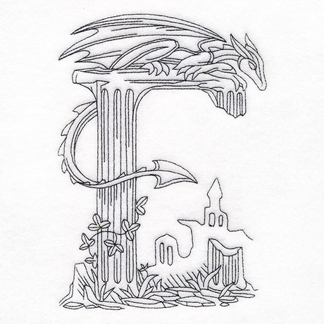 Read & Explore - Letter E Dragon Scene