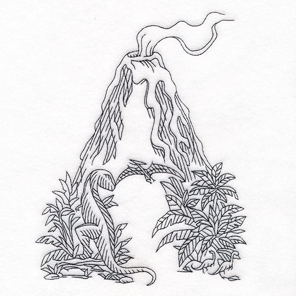 Read & Explore - Letter A Dinosaur Scene