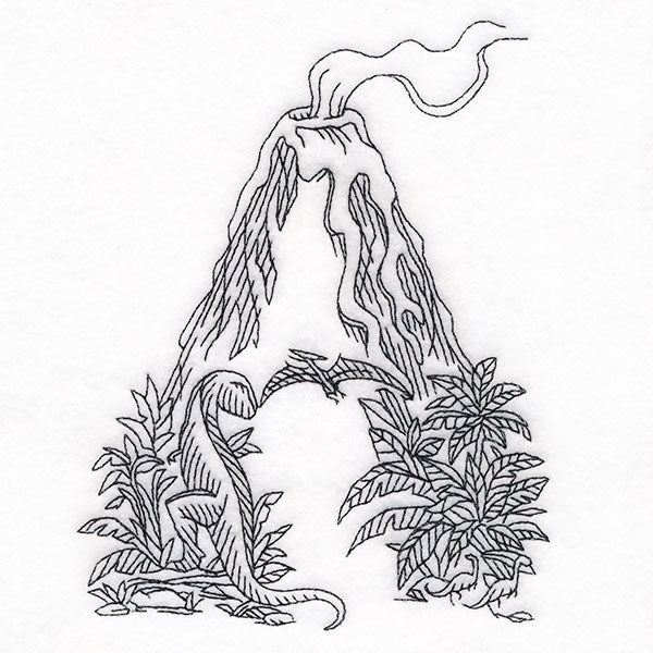 Read & Explore - Letter A Dinosaur Scene