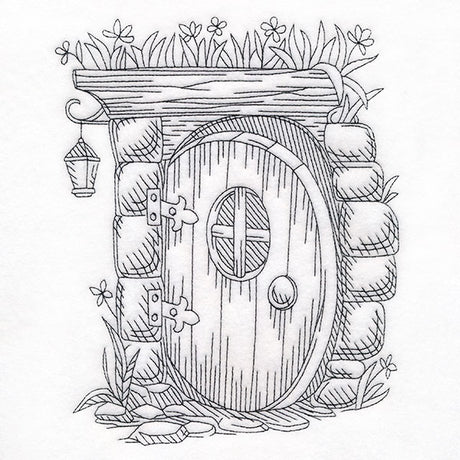 Read & Explore - Letter D Whimsical Door Scene