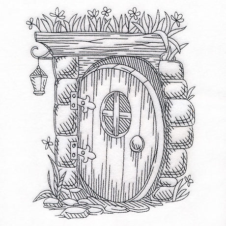 Read & Explore - Letter D Whimsical Door Scene