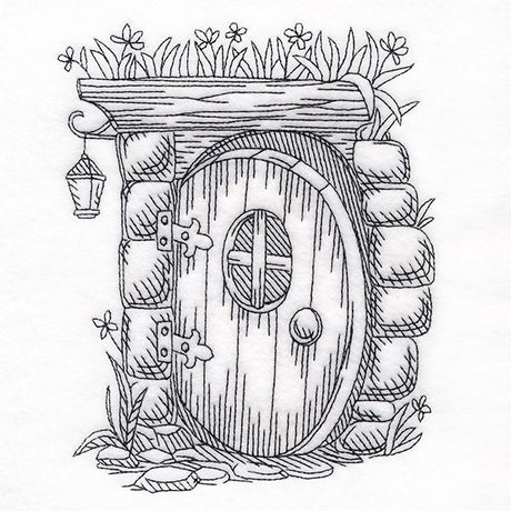 Read & Explore - Letter D Whimsical Door Scene