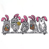 Whoo's Ready for Easter Owl Border