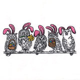 Whoo's Ready for Easter Owl Border