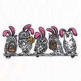 Whoo's Ready for Easter Owl Border