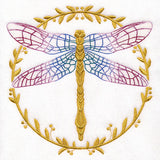 Laurels & Gold Dragonfly Circle