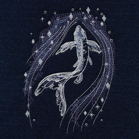 Swimming in Celestial Waters Koi