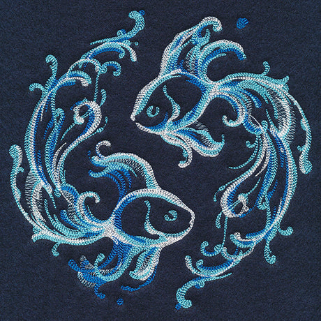Yin Yang Water Element Fish Circle