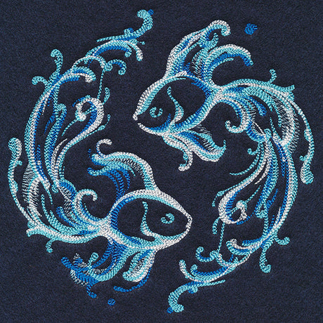 Yin Yang Water Element Fish Circle