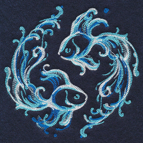 Yin Yang Water Element Fish Circle
