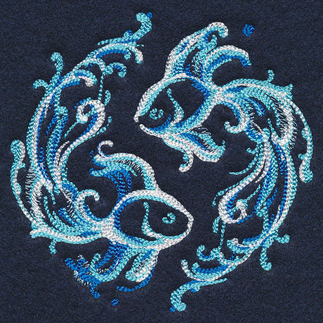 Yin Yang Water Element Fish Circle
