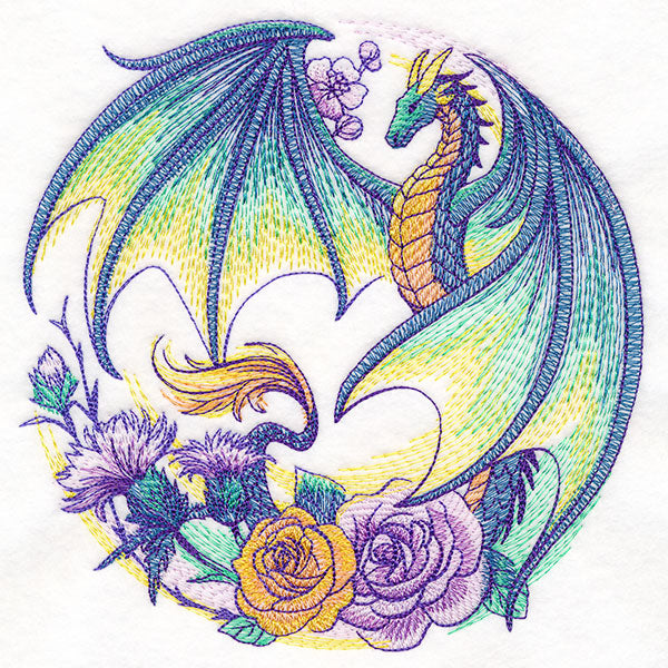 Flight of Flowers Dragon Wreath
