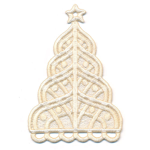 Elegance & Fringe Christmas Tree (Lace)