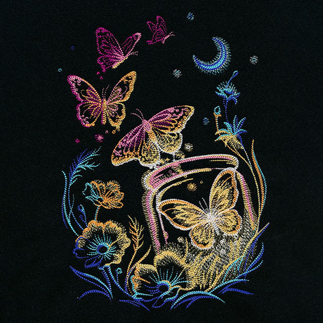 Garden Radiance at Night